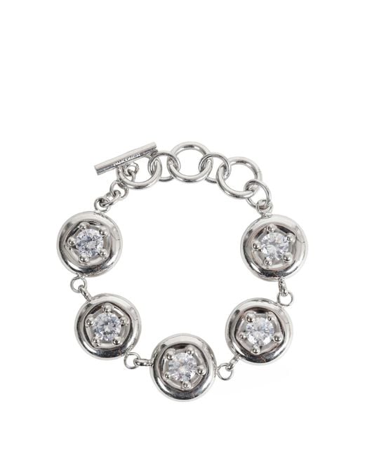 Panconesi Metallic Blow Up Crystal Bracelet for men