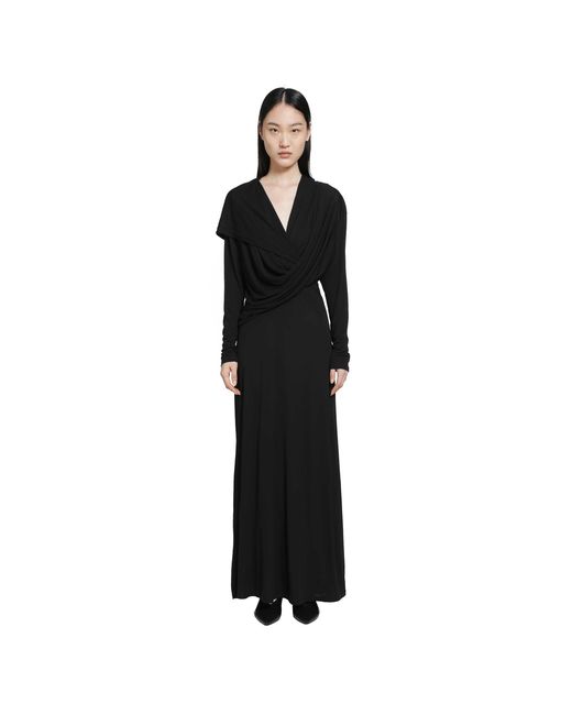 RETORI Black Jersey Long Dress