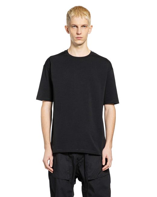 Thom Krom Black Printed Back T-Shirt for men