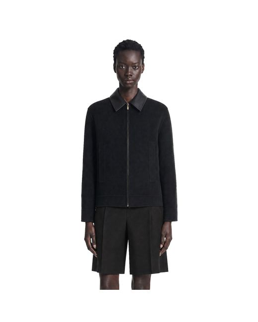 Max Mara Black Double Wool Cashmere And Silk Jacket