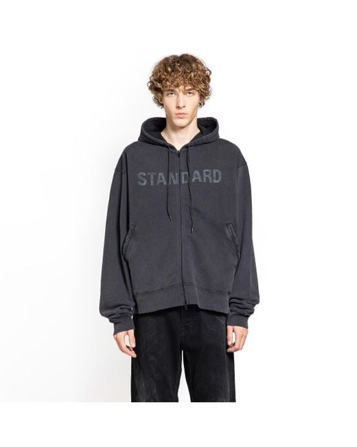 Balenciaga Black Sweatshirt With Printed Logo for men