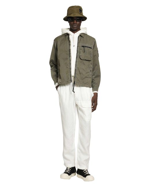 C P Company Green Panama-R Overshirt for men