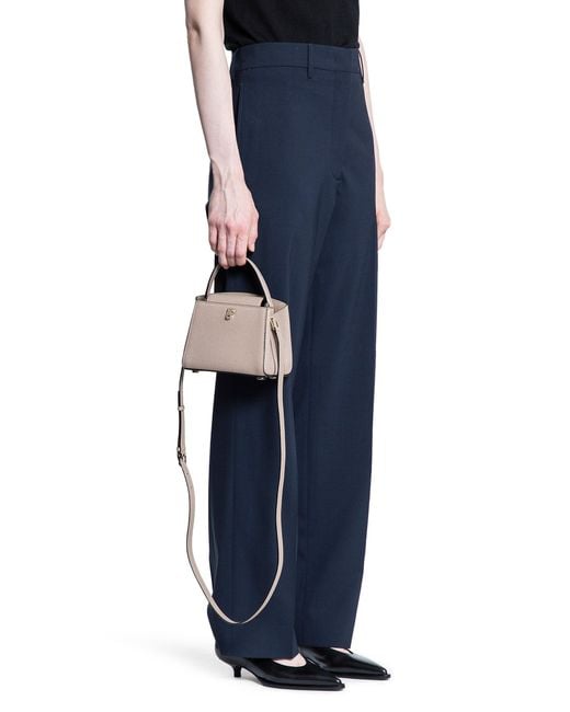 Valextra Natural Brera Micro Crossbody Bag
