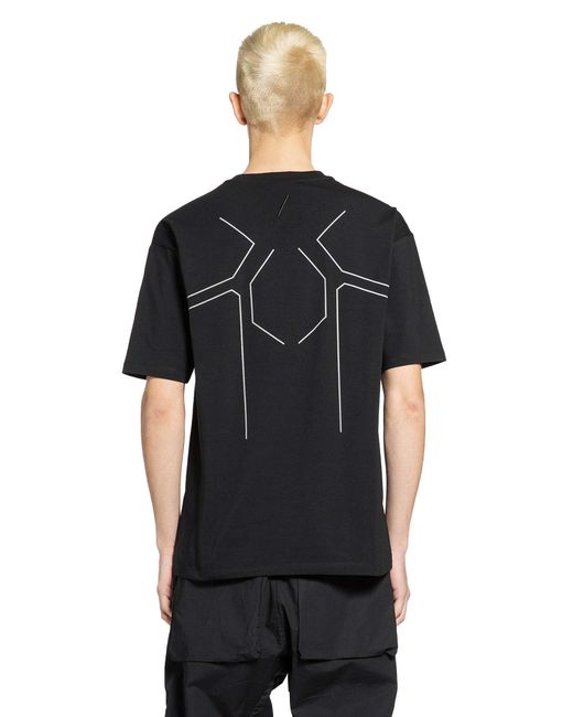 Thom Krom Black Printed Back T-Shirt for men