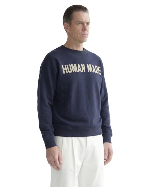Human Made Blue Wide Sweatshirt for men