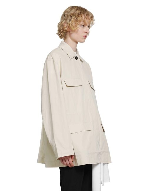 Totême  Natural Collared Drawstring Jacket