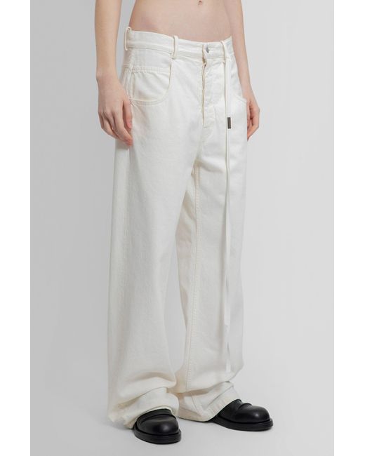 Ann Demeulemeester White Jeans
