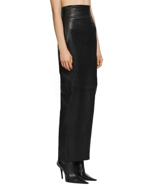 Rick Owens Black Tower Dirt Pillar Skirt