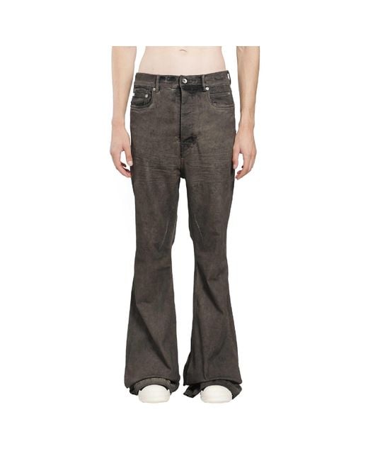 Rick Owens Gray Tower Bolan Bootcut for men