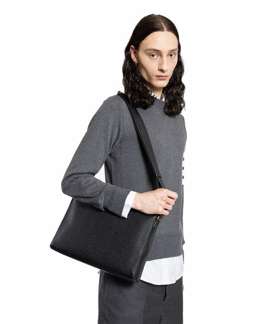 Thom Browne Black Shoulder Bags for men