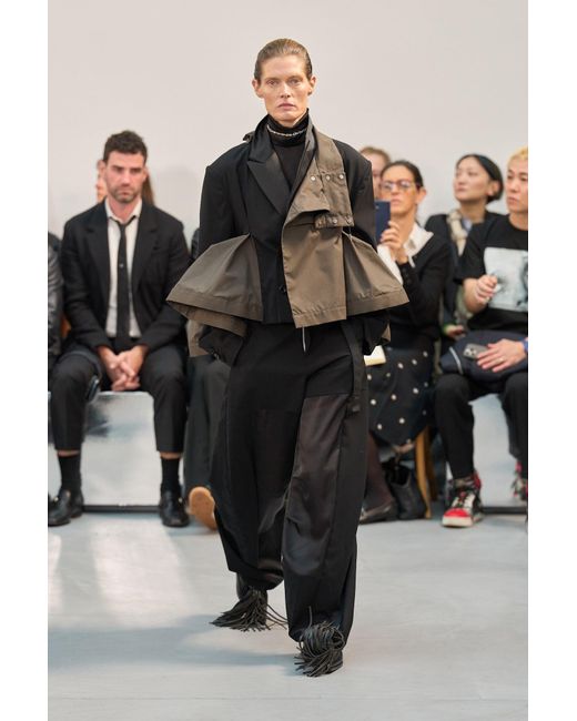 Sacai Black Wool Suiting Pants