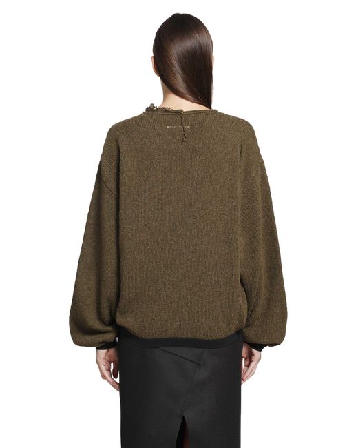 MM6 by Maison Margiela Brown Wool Viscose Mannequin Sweater