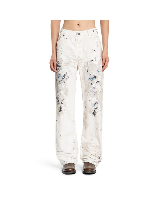 Mastercraft Union White Showa Relaxed 'Shiro Pento' Jeans for men