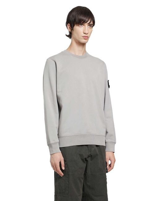 Stone Island Gray 6100060 Sweatshirt for men