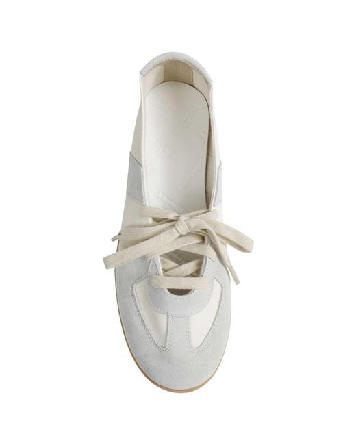 Maison Margiela White Replica Soft Laced Ballet Flats