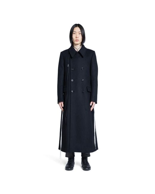 Ann Demeulemeester Blue Miles Long Coat for men