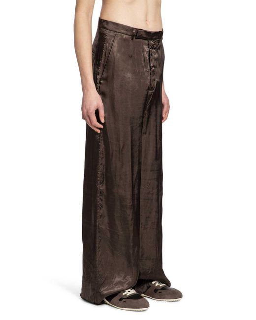 Rick Owens Brown Temple Tailored Firebanks for men