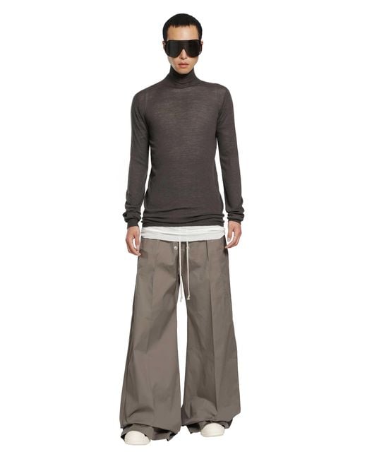 Rick Owens Gray Tower Wide Bela Pants for men
