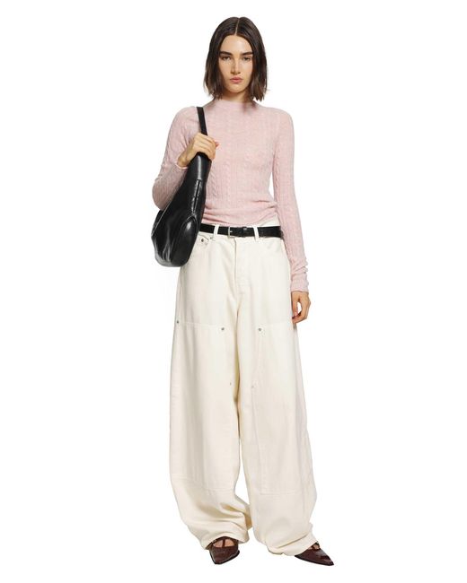 Haikure Pink Sey Semi-Sheer Knitwear