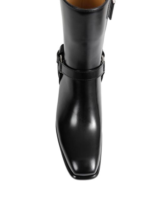 Fendi Black Double O Ankle Boots
