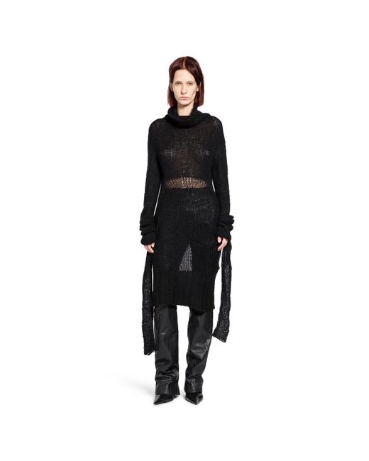 Yehuafan Black Hand Crochet Top
