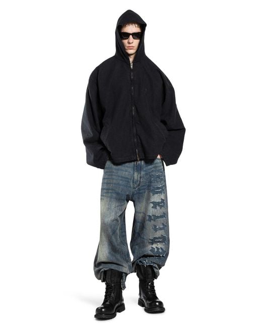 Balenciaga Blue Minimal Baggy Jeans for men