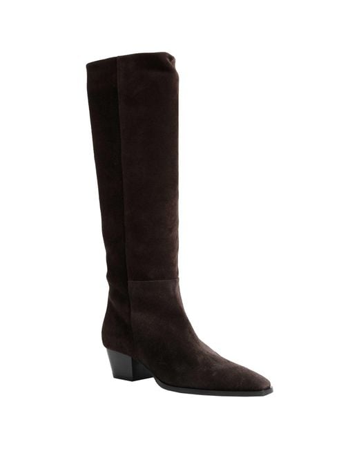 Aeyde Black Medea Suede Boots