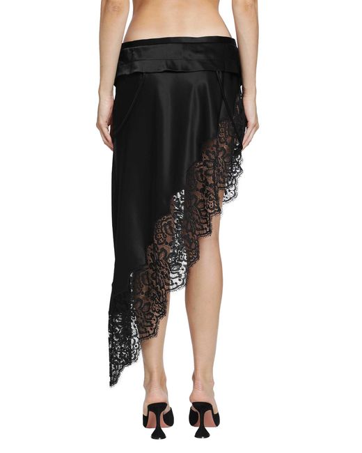 Ssheena Black Guantanamo Satin Skirt