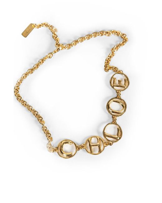 Chloé Metallic Script Choker