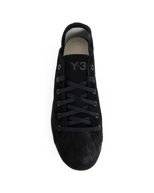 Y-3 Black Nizzastar Lo Sneakers In Suede for men