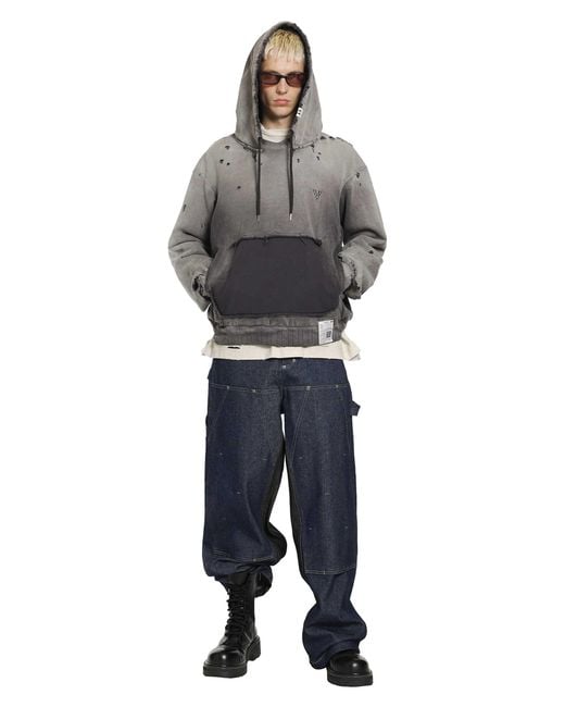 Maison Mihara Yasuhiro Gray Sun Faded Like Hoodie for men