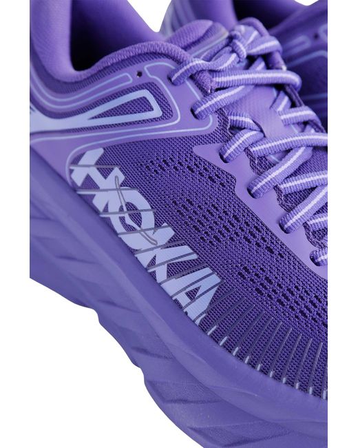 Hoka One One Purple Bondi 7 Sneakers