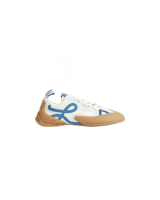 Loewe Blue Grip Nylon And Suede Sneakers