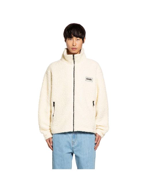 Napapijri White Martine Rose T-Emin Wool Fleece Jacket for men