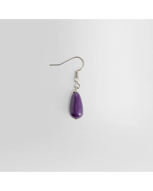Dries Van Noten Purple Earrings for men