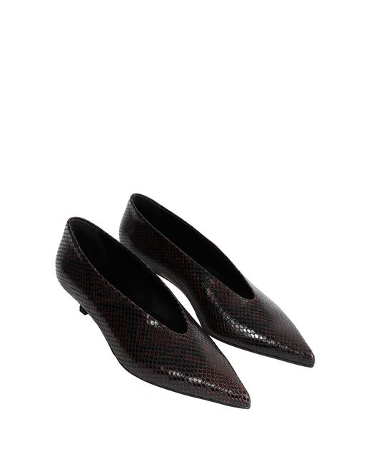 Aeyde Black Clara Pointed-Toe Pumps