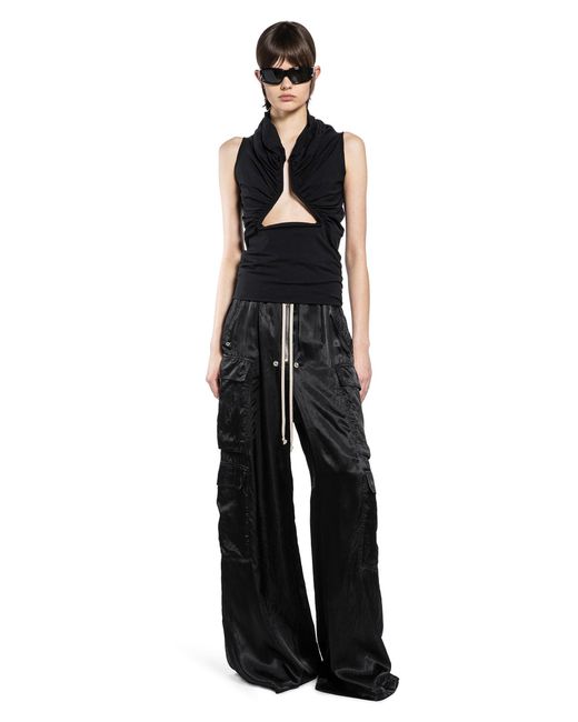 Rick Owens Black Temple Cargobelas Pants