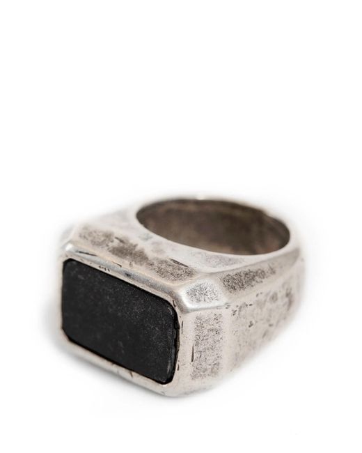 Goti Black Signet Onix Ring for men
