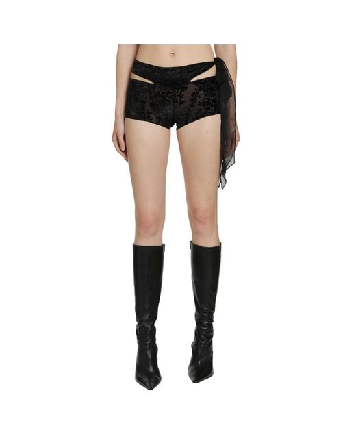 Daisy London Black Twelve Gate Shorts
