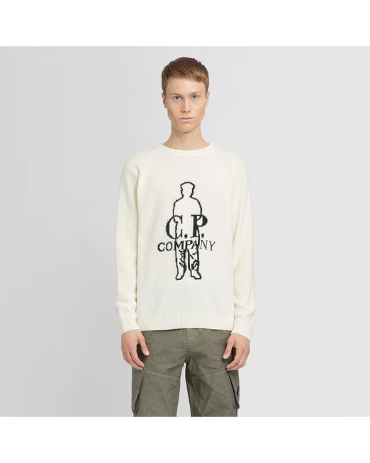 C P Company Natural Knitwear for men