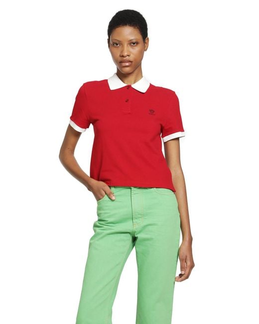 Versace Embroidered Cotton Piqué Polo