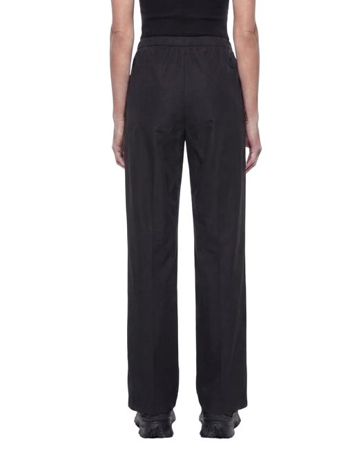 Moncler Black Cotton Poplin Pants