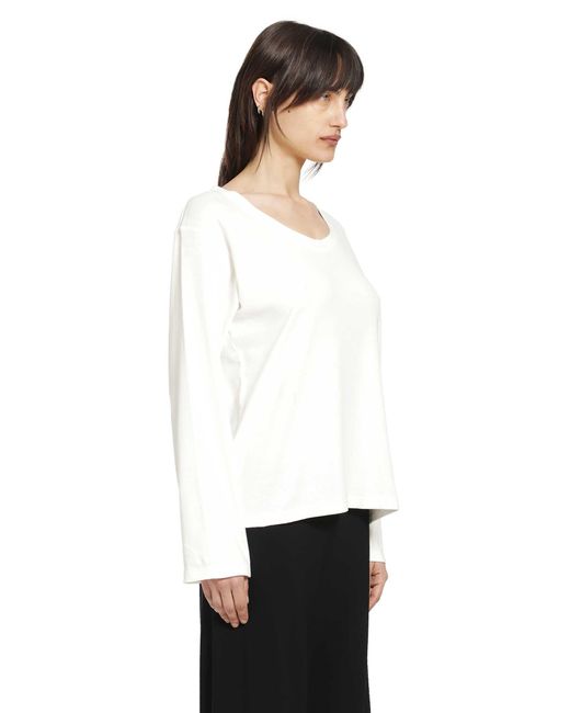 The Row White Elfrida Top