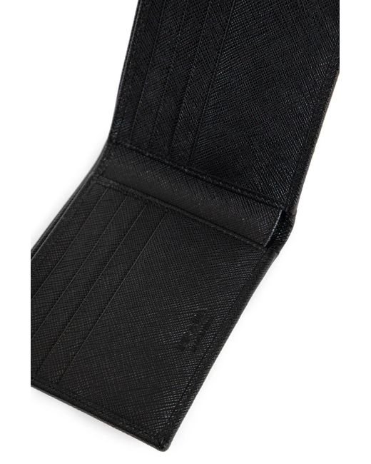 Prada Black Saffiano Leather Wallet for men