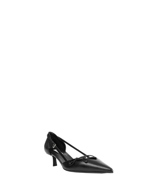 Prada Black Open-Side Leather Pumps