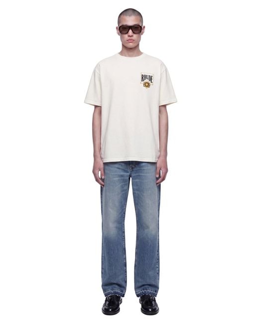 Rhude White Playing Card Tee for men