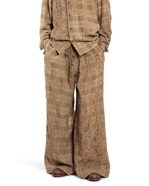Uma Wang Natural Pilly Pantaloni for men