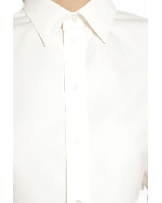 Balenciaga White Cropped Shirt