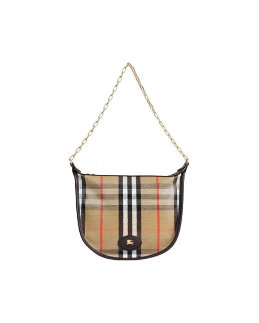 Burberry White Mini Highlands Chain Bag