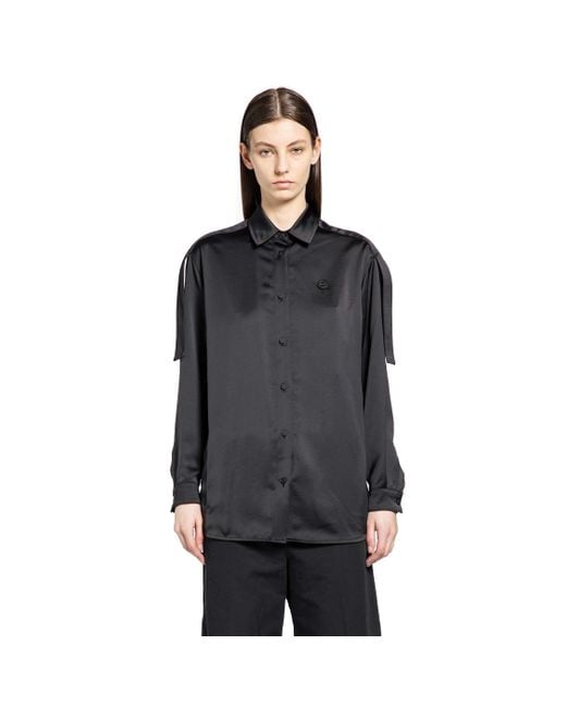 Moncler Genius Black Ee72 By Edward Enninful Satin Shirt